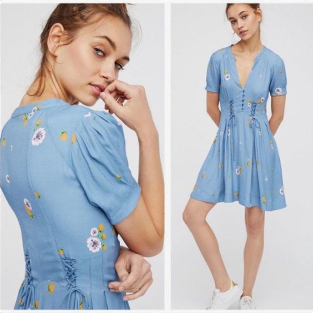 Free People 💙 Mini Dress 💛💜